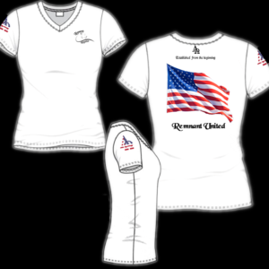 Women's Remnant United V-Neck - White